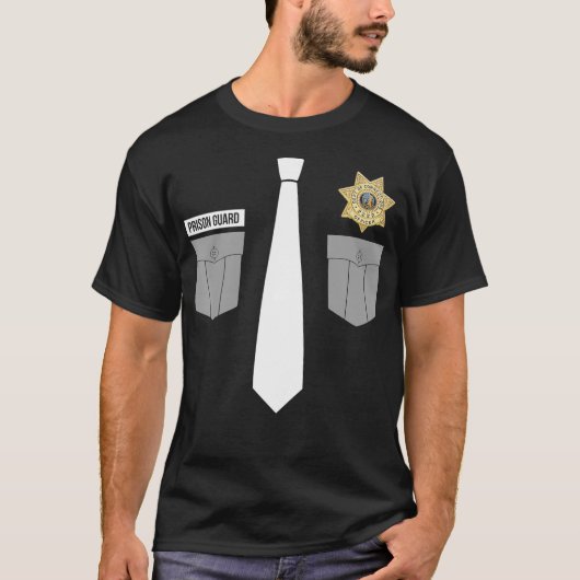 Correctiebeambte Uniform Halloween Costume T-shirt (Voorkant)