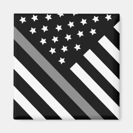 Correctiebeambte zwarte vlag Magnet