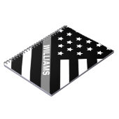 Correctiebeambte zwarte vlag Notitieboek (Linkerzijde)