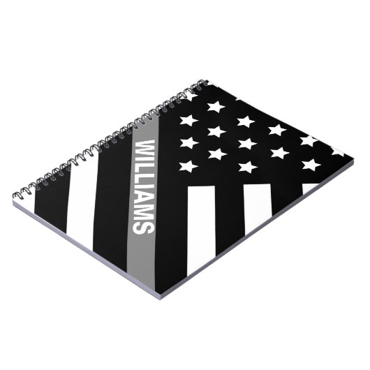 Correctiebeambte zwarte vlag Notitieboek (Linkerzijde)