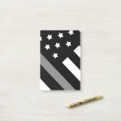 Correctiebeambte zwarte vlag Post-it noten Post-it® Notes (Op bureau)