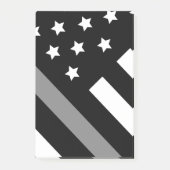 Correctiebeambte zwarte vlag Post-it noten Post-it® Notes (Voorkant)