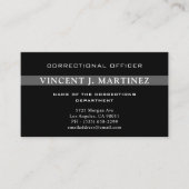 Correctiecoördinator Thin Silver Line Flag Visitekaartje (Voorkant)
