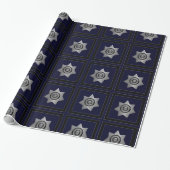 Correctiepanel Silver Badge-beeldscherm, Gift Wrap Cadeaupapier (Uitgerold)