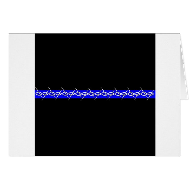 Correcties Barbed Wire Blue Line (Voorkant Horizontaal)