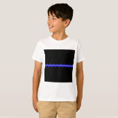 Correcties Barbed Wire Blue Line T-shirt (Voorkant volledig)