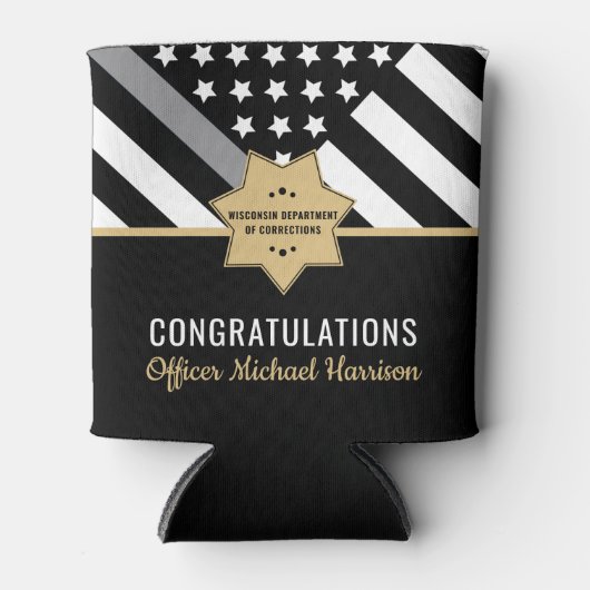 Correcties Functionaris Graduatie Partij Vlag Blikjeskoeler (Voorkant)