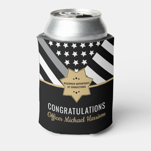 Correcties Functionaris Graduatie Partij Vlag Blikjeskoeler (Blikje Achterkant)