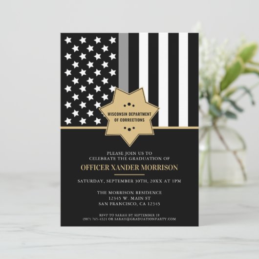 Correcties Functionaris Graduatie Partij Vlag Kaart (Staand voorkant)