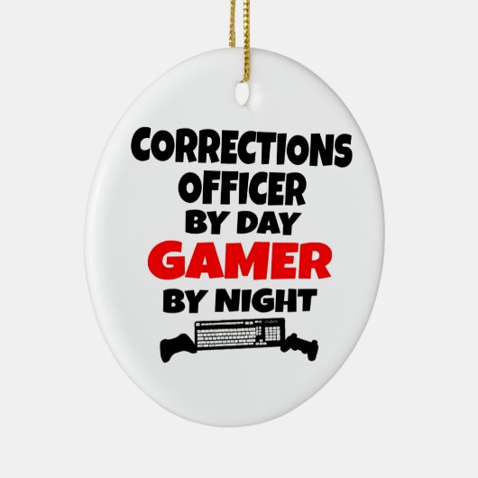 Correcties Officer Gamer Keramisch Ornament (Rechts)