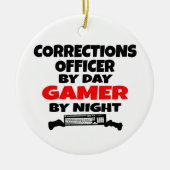 Correcties Officer Gamer Keramisch Ornament (Voorkant)