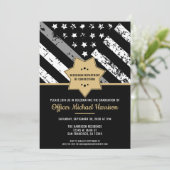 Correcties Officer Graduation Party Parole Guard Kaart (Staand voorkant)