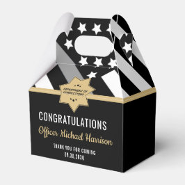 Correcties Officer Graduation Party Silver Line Bedankdoosjes