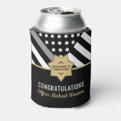 Correcties Officer Graduation Party Silver Line Blikjeskoeler (Blikje Achterkant)