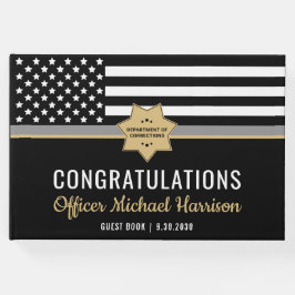 Correcties Officer Graduation Party Silver Line Gastenboek