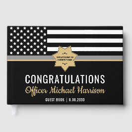 Correcties Officer Graduation Party Silver Line Gastenboek