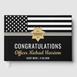 Correcties Officer Graduation Party Silver Line Gastenboek