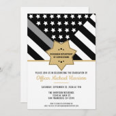 Correcties Officer Graduation Party Silver Line Kaart (Voorkant / Achterkant)