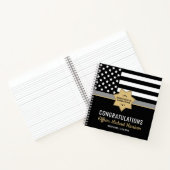 Correcties Officer Graduation Party Silver Line Notitieboek (Binnen)