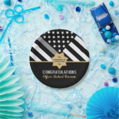 Correcties Officer Graduation Party Silver Line Papieren Bordje (Feest)