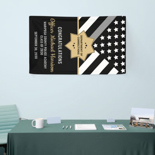 Correcties Officer Graduation Party Silver Line Spandoek (Beurs)