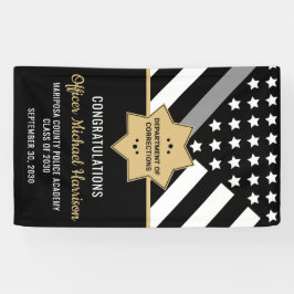 Correcties Officer Graduation Party Silver Line Spandoek