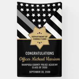 Correcties Officer Graduation Party Silver Line Spandoek