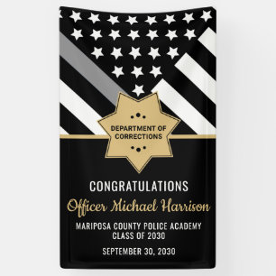 Correcties Officer Graduation Party Silver Line Spandoek