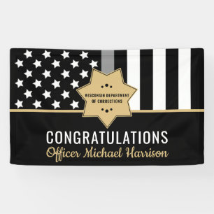 Correcties Officer Graduation Party Silver Line Spandoek