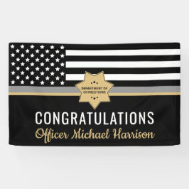 Correcties Officer Graduation Party Silver Line Spandoek