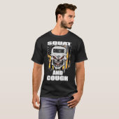 Correcties Officer Squat en Hoest USA Vlag T-shirt (Voorkant volledig)