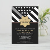 Correcties Officier Pensioen Partij Zilveren Lijn Kaart (Staand voorkant)