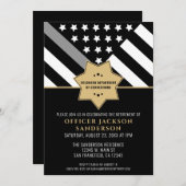 Correcties Officier Pensioen Partij Zilveren Lijn Kaart (Voorkant / Achterkant)