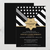 Correcties Officier Pensioen Partij Zilveren Lijn Kaart (Voorkant / Achterkant)