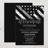 Correcties Officier Pensioen Partij Zilveren Lijn Kaart (Voorkant / Achterkant)