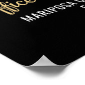 Correcties Officier Pensioen Partij Zilveren Lijn Poster (Hoek)