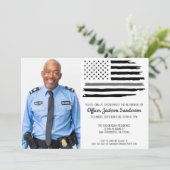 Correcties Officier Pensioen Party Foto Kaart (Staand voorkant)