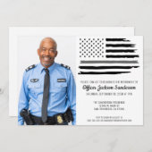 Correcties Officier Pensioen Party Foto Kaart (Voorkant / Achterkant)