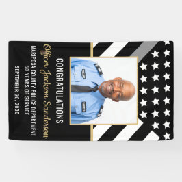 Correcties Officier Pensioen Zilveren Lijn Foto Spandoek