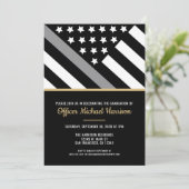 Correcties Officier Vlag Graduation Party Kaart (Staand voorkant)