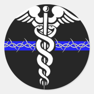 Correcties verpleegster ronde sticker