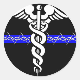 Correcties verpleegster ronde sticker