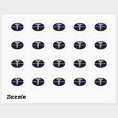 Correcties verpleegster ronde sticker (Vel)