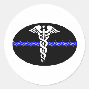 Correcties verpleegster ronde sticker