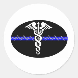 Correcties verpleegster ronde sticker