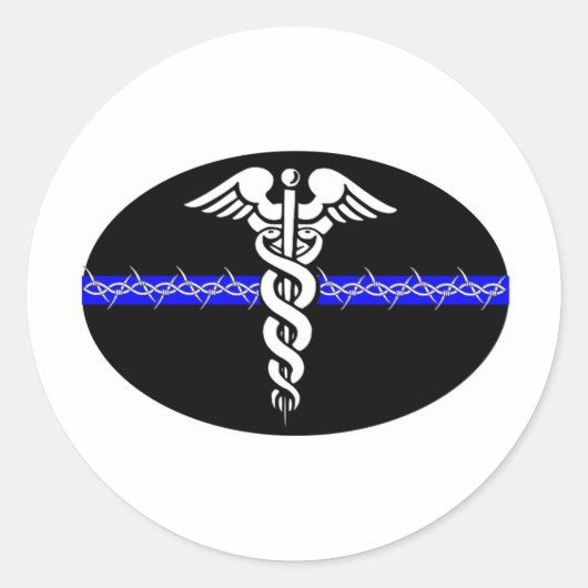 Correcties verpleegster ronde sticker (Voorkant)