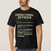 Correctieve functionaris Real American Definition T-shirt (Voorkant)