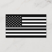 Correctieve officier Aangepaste Logo Thin Grey Lin Visitekaartje (Achterkant)