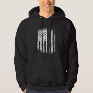 Correctieve officier Amerikaanse vlag Thin Silver  Hoodie