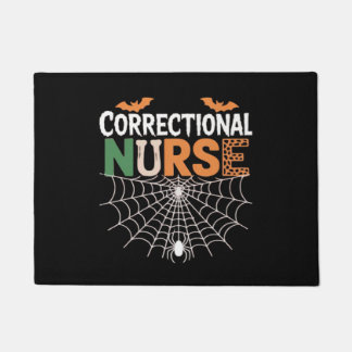 Correctional Nurse Halloween Pumpkin Classic T-Shi Deurmat